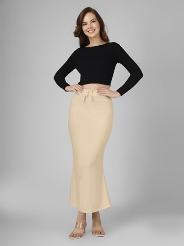 Image of Nexsus Stretchable Saree Shapewear | Petticoat for Women | Cotton Blended | Skirts for Women | Shape Wear Dress for Saree | Available in 80+ Colors and Plus Sizes