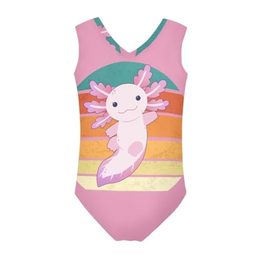 Image of Girls' Swimwear for 3-14 Cartoon Bathing Suit Girl Swimsuit Gym Leotard