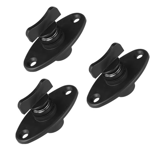 3pcs Boat Windshield Fastener, Plastic Bass Boat Windshield Clips Marine Windshield Fasteners Boat Windshield Snap Clips Boat Windshield Accessories for Marine Replacement Parts Supplies(Black)