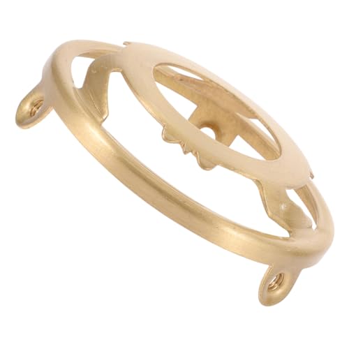 VILLCASE Lamp Shade Ring Adapter Lampshade Hardware Parts Pure Copper Lamp Holder Buckle Stable Triangular Design Easy Install Versatile Compatibility