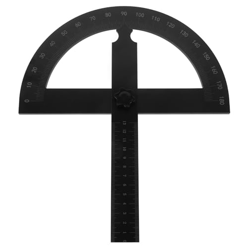 Generic Circular Saw Guide Protractor for Woodworking Long Miter Measuring Tool Miter Angle Finder Ruler, Black, 0430FS6I50LWSP1S18X