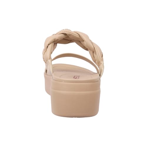 Image of Metro Women Unique Weave-Like Strap Platform Heel Fashion Sandal
