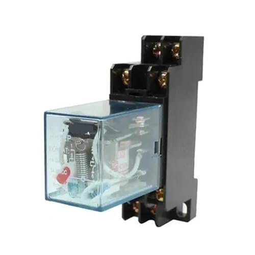 Relais de puissance électromagnétique HH52P bobine 220V 240VAC DPDT 8 broches avec base DYF08A