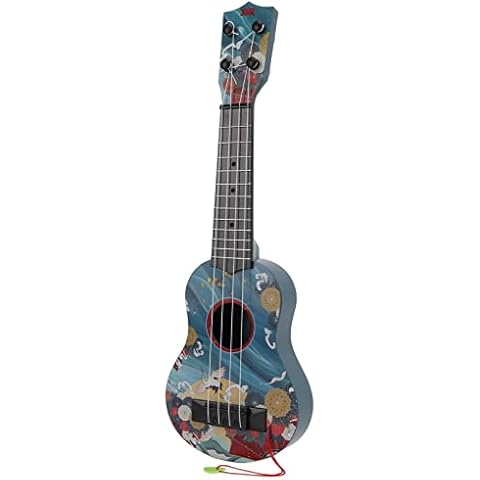 Mini Guitarra de Plástico de 4 Cuerdas 17 Pulgadas para Niños Cover