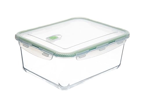 120 Oz Large Glass Food Storage Containers With Airtight Lids 3.5 L Family Size Extra Large Bakeware Marinating Lock Baking Dish Container Glass Bowls Rectangle