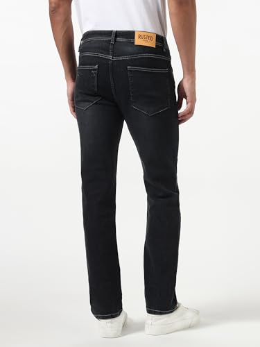 Image of Men's Stretch Denim Jeans | Regular Fit | Mid Rise | Soft & Comfortable | Everyday Casual Wear