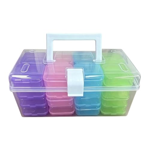 TISHITA Boîte de Rangement pour Perles, 32 Compartiments, Idéale pour Bijoux et Accessoires de Loisirs Créatifs, Coloré – vue 5
