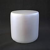 pouf, pouff, puff, puf, argento,cubo, rotondo, trapezio, ecopelle, eco-pelle, poggiapiedi, seduta, design, made in italy (rotondo)