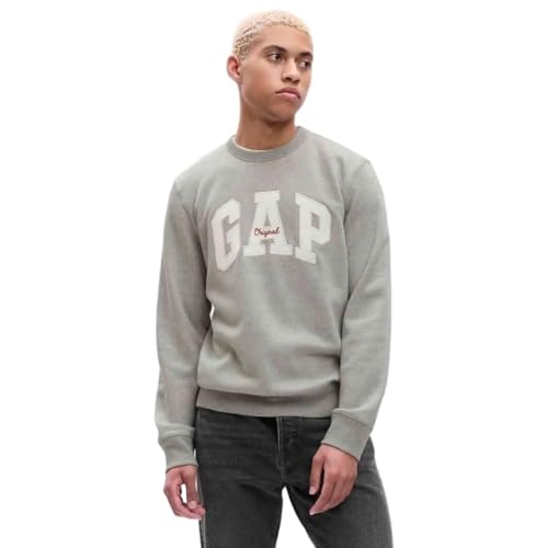 Image of Gap Men Embroidered Standard Fit Crew Full Sleeve Sweatshirt