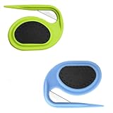 2 PCS Pet Grooming Tool Professional Dematting Comb Dog Detangler Brush Hair Grooming Tool Dog Undercoat Rake Grooming Rake for Grooming - Cuts Through Matts & Tangles with Ease(Blue、Green）