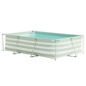 Swim Essentials Opzetzwembad – Frame Zwembad – Rechthoek – Groen/Wit – 300 x 200 x 75 cm (Alleen frame zwembad)