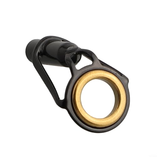 Kit de reparación de caña de pescar con punta de caña de pescar, anillos de línea de ojo de cerámica de acero inoxidable para construcción de postes resistentes (4 mm)