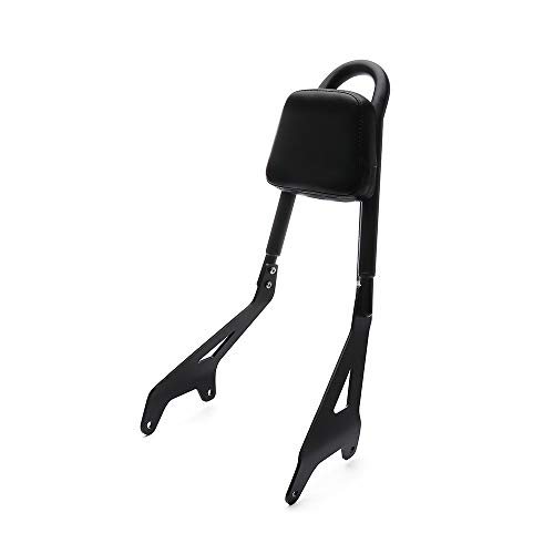 MotorFansClub Sissy Bar Backrest Fit For Compatible With Yamaha Star Bolt XV950 Bolt XVS950 2014 2015 2016 2017 Rear Passenger Back Seat Cushion Sissy Bar Backrest