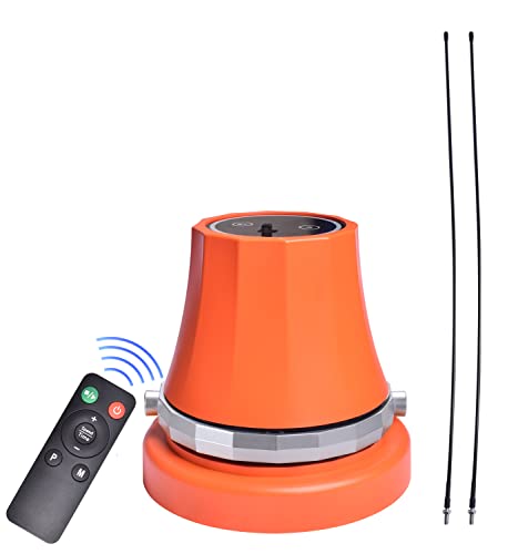 Dcmary Jump Rope Machine, Rechargeable Fitness Jump Ropes, Jumping Rope with Counter, 1-10 Speed Level Exercise Skipping Rope with Remote Control for Kids Women Men (Orange)