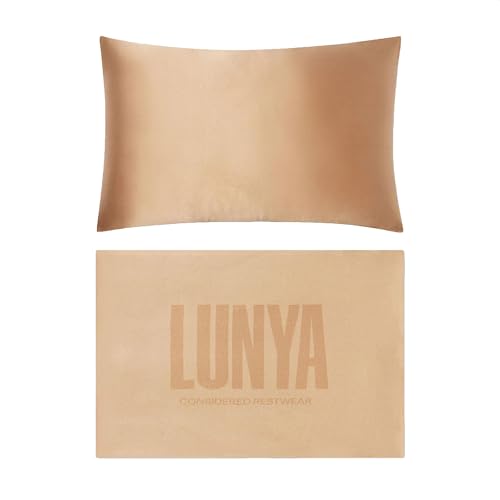 Lunya Washable Silk Travel Pillow – Soft Mulberry Silk Neck Pillow with Zipper Pillow Insert, Adjustable Fill, and Snap Straps – Travel Essential for Plane, Car, or Home - Hidden Nest - One Size