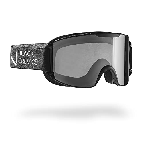 Lunettes de ski Black Crevice double vitre antibuée pour une vision nette en montagne