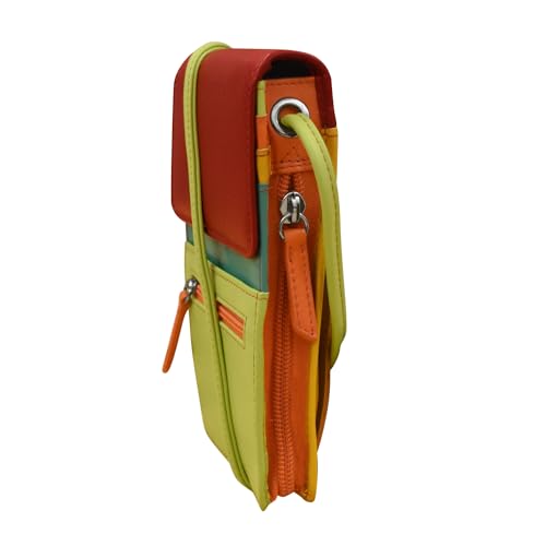 Image of ili New York 6827 Genuine Leather Crossbody Organizer with RFID Blocking Lining | Genuine Leather