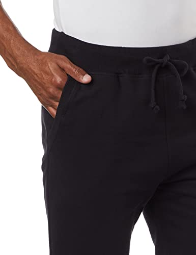 Calça Básica Masculina Jogger Em Moletom - Preto XG