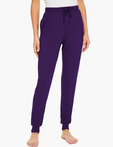 Image of GYS Women's Pajama Pants - Viscose Made from Bamboo, Joggers Pants with Pockets Comfy Lounge Sleep Pants Pj Bottoms