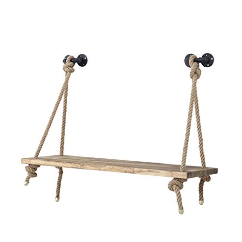 WILK Cuerda de cáñamo de Madera para Colgar en la Pared Escritorio de computadora/Escritorio/Mesa de Pared Simple/Mesa de Dormitorio/Escritorio Cover