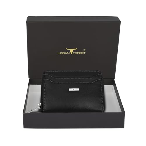 Image of URBAN FOREST Claire Aniline Black Leather Wallet for Women
