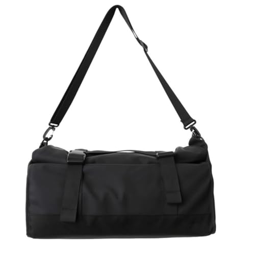 Travel Duffels Outdoor Travel Large Capacity Hiking Bag Men's Handheld Shoulder Bag Business Travel Bag(Black)