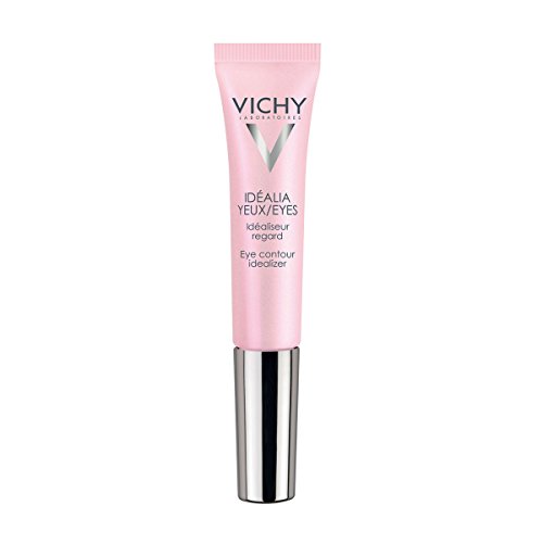 Vichy Idéalia Eye Cream with Caffeine & Vitamin C, Dark Circle Eye Serum Cream for Dark Circles & Fine Lines, Ophthalmologist Tested, 0.5 Fl Oz