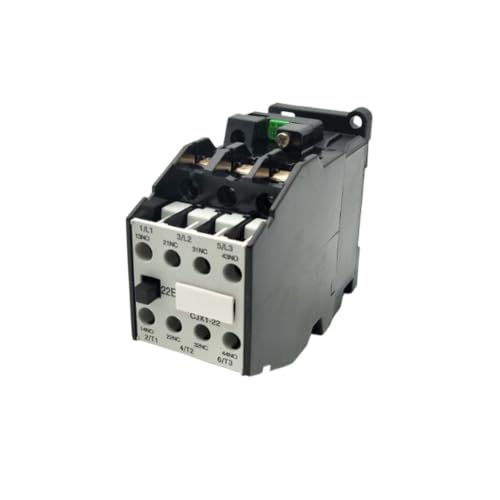 Contacteur 3 pôles CJX1-22 22A avec contacts 2NO 2NC et bobine basse tension 24V