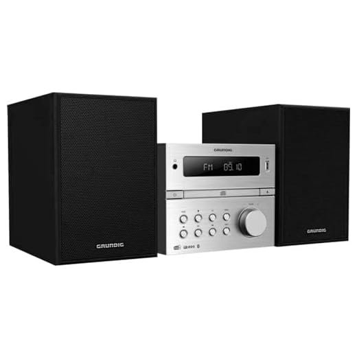 GRUNDIG CMS 4200 BT DAB+, Micro HiFi System, Silber-Schwarz, GHF1070