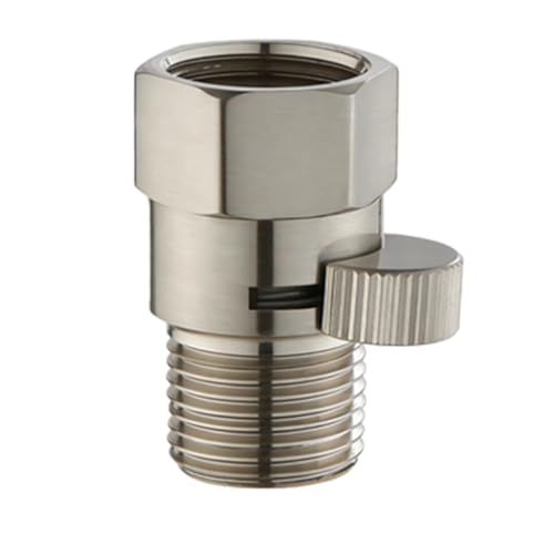 Shower Head Shut Off Valve 1/2 G Shower Valve Shower Flow Control Valve Shower Head Flow Restrictor Mini Ball Valve for Bathroom & RV Shower