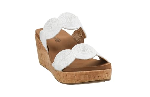 Corkys Footwear Women's Weekend Plans Wedge Sandals - Featuring a 3.25-Inch Heel with a 1.25-Inch Platform, Cushioned EVA Insoles and Hook & Loop Closure3