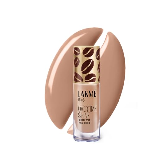 Image of Lakme 9 to 5 Overtime Shine Nail Polish - Coffee Edit-07 Maple Macchiato 6ml
