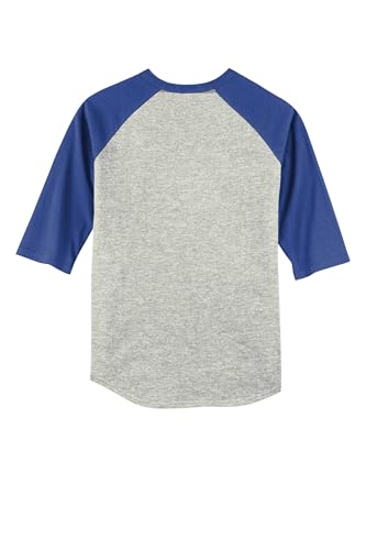 SPORT-TEK Youth Colorblock Raglan Jersey | 3/4 Sleeve Sporty T-Shirt for Boys & Girls, Relaxed Fit Cotton Tee for Kids2
