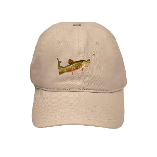 CafePress Vintage Trout Fishing Illustration Unique Adjustable Baseball Hat