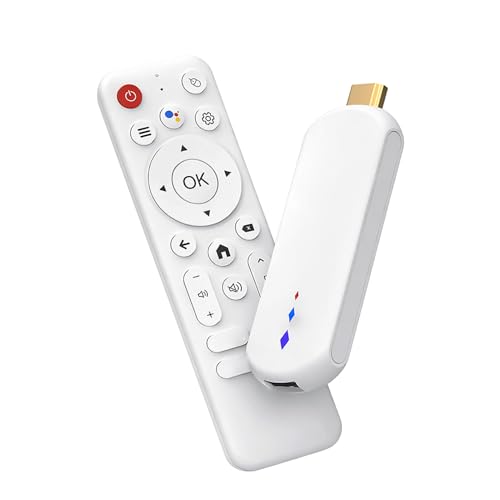 YUEHISY TV Box 4K, Dispositivo de transmisión Ultra HD, Stick de TV portátil con control de voz, WiFi de doble banda, acceso a aplicaciones populares, para el hogar