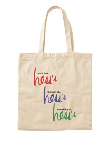 Sac fourre-tout Hess grand magasin en toile robuste pour le shopping au quotidien