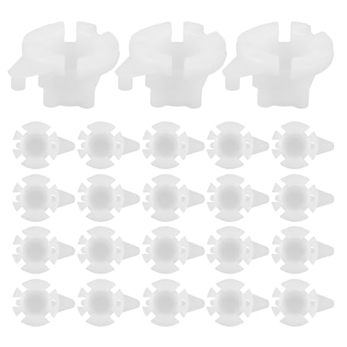 SMASOLO 50 Piezas 50 Clips de Buje para Varillaje Limpiaparabrisas de Coche, Accesorio de Plástico Resistente al Clima, para Reparación y Mantenimiento de Limpiaparabrisas Delanteros en