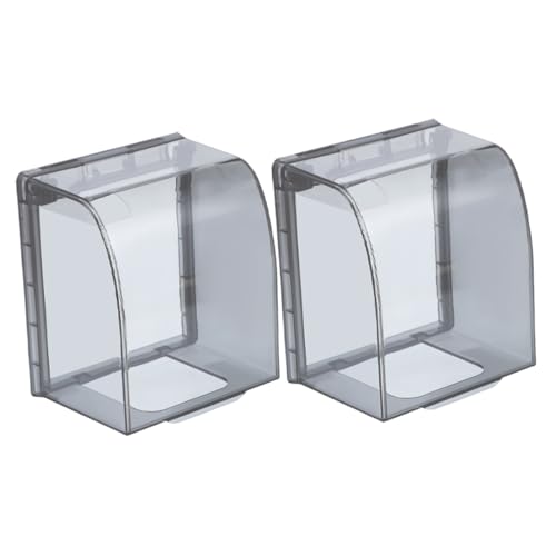LIFKOME 2Pcs Electrical Outlet Cover Self Adhesive Socket Protection for Home and Bathroom Use Durable and Easy to Clean Transparent Design for Versatile Applications