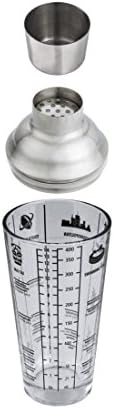 Xavax Glass Cocktail Party Shaker, 400 ml - Silver
