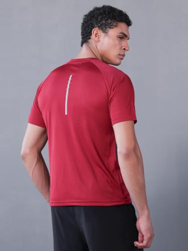Image of CHKOKKO Gym Tshirt for Men Workout Regular Fit Sports Activewear Man Tshirts with Round Crew Neck and Half Sleeves for Yoga Running&Outdoor Activities