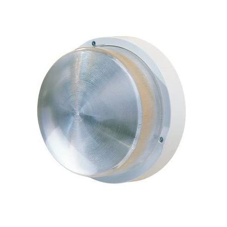 L'ebenoid - Hublot extérieur Fluo 1X9W Ø 225mm Blanc Polycarbonate Lampe 4000K 2G7 Ballast elec CL2 IK08 IP44 100W Antichoc EBENOID 078453