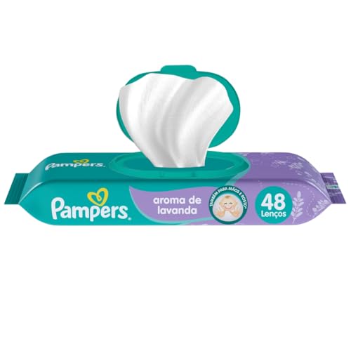 Lenços Umedecidos Pampers Aroma de Lavanda 48 Unidades