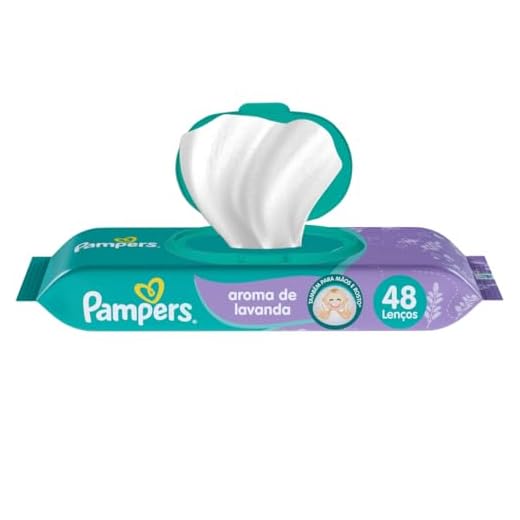 Lenços Umedecidos Pampers Aroma de Lavanda 48 Unidades