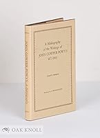 A Bibliography of the Writings of John Cowper Powys: 1872-1063 0911858288 Book Cover