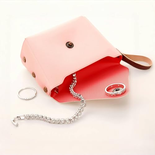 Candy Pink Coin Purse - Portable Organizer for Coins and Keys, Compact and Adorable Daily Essential