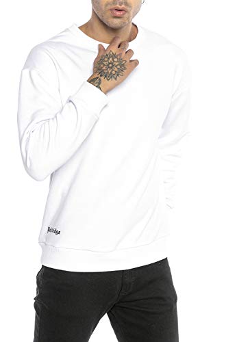 Redbridge Sweat pour Hommes Pullover Col Rond Problem Child Style Gothique Blanc XXL - Image 4