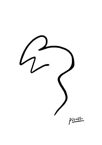 Picasso Croquis Extra Large Archival Mat affiche sans cadre pour mur de maison
