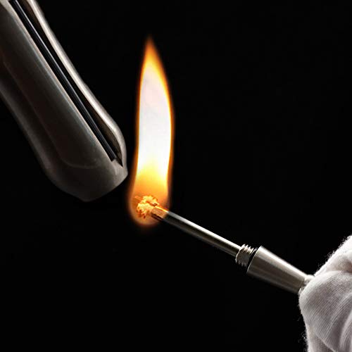 AIKENR Permanent Match Keychain, Waterproof Matchstick Fire Starters Portable Camping Lighter with Flint Metal Matchstick for Outdoor Emergency Survival Camping (Silver) – Bild 6
