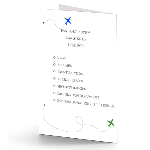 100 Pcs Passport Photo Holder Folders 5.31 x 3.54 Inch with Compartment to Place Photos Safely for Customers Deliver Pictures4