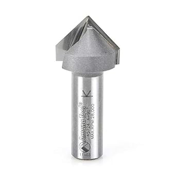 Amana Tool 45724 Carbide Tipped V Groove 90 Deg x 1 Inch D x